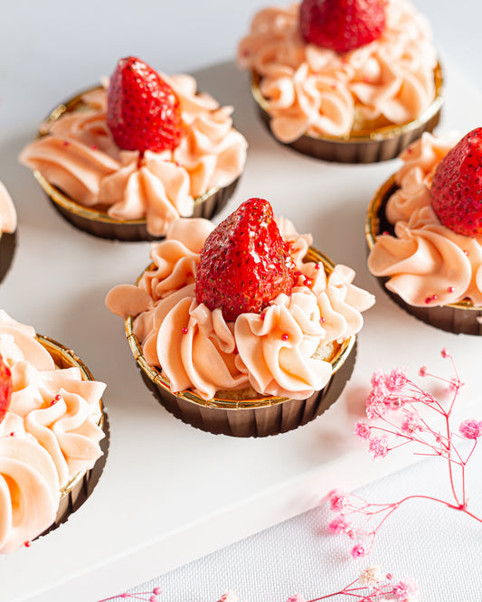 Strawberry Silk Cupcakes