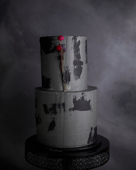 Concrete bloom luxury cake corporate cake wedding cake