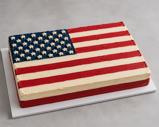 The American Flag Sheet Cake