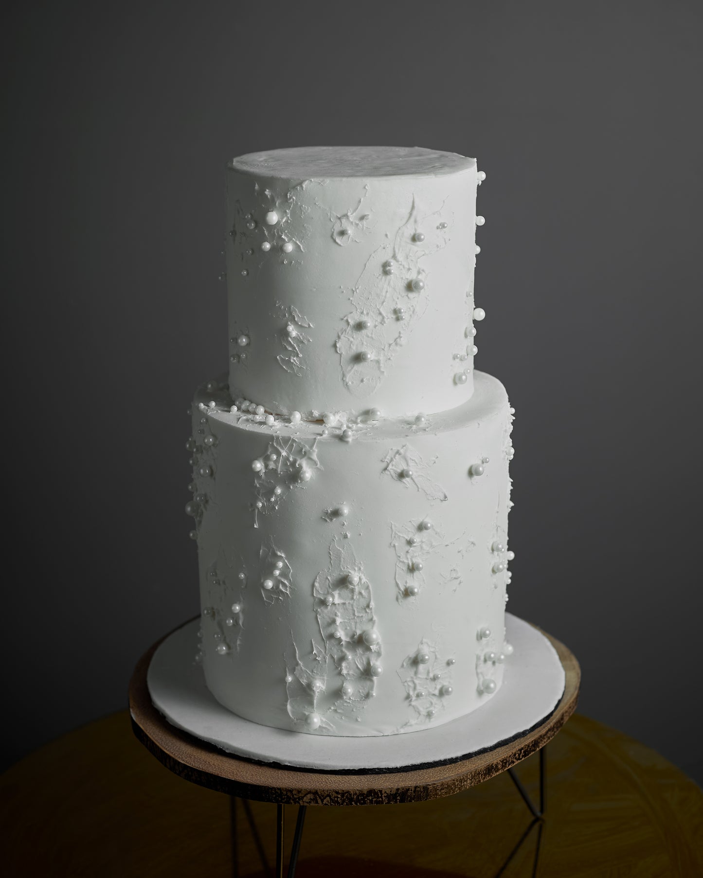 Pearl whisper simple wedding cake birthday milestone engagement