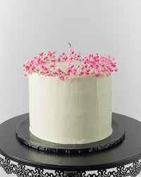 Pink bloom birthday cake just because custom cake cupcake