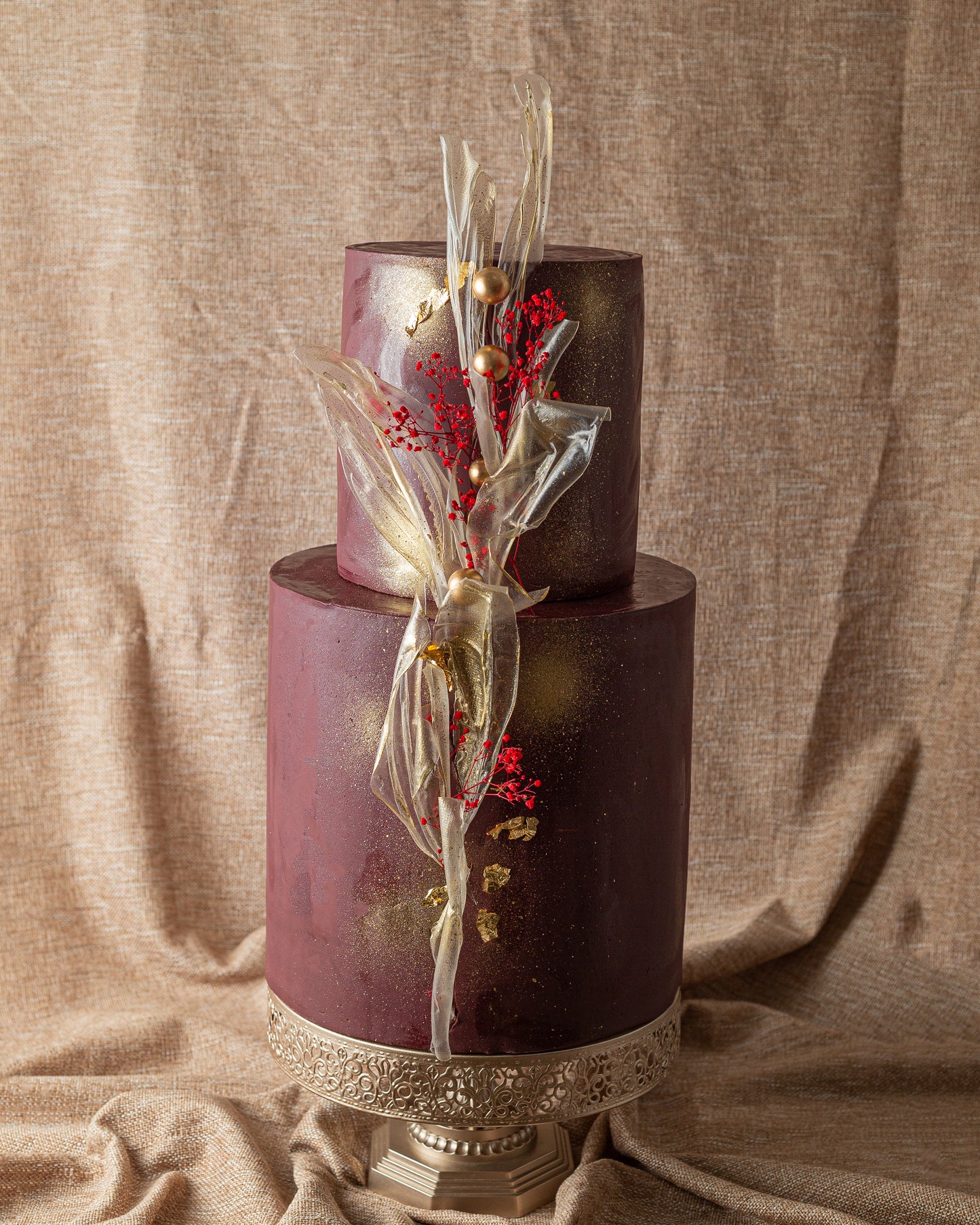 Velvet ember corporate anniversary engagement wedding layers cakes bakery houston conroe