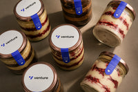 Corporate cake jar 4-pack