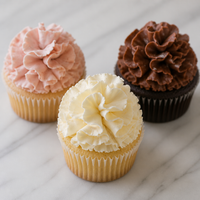 Cupcake flavor detail trio