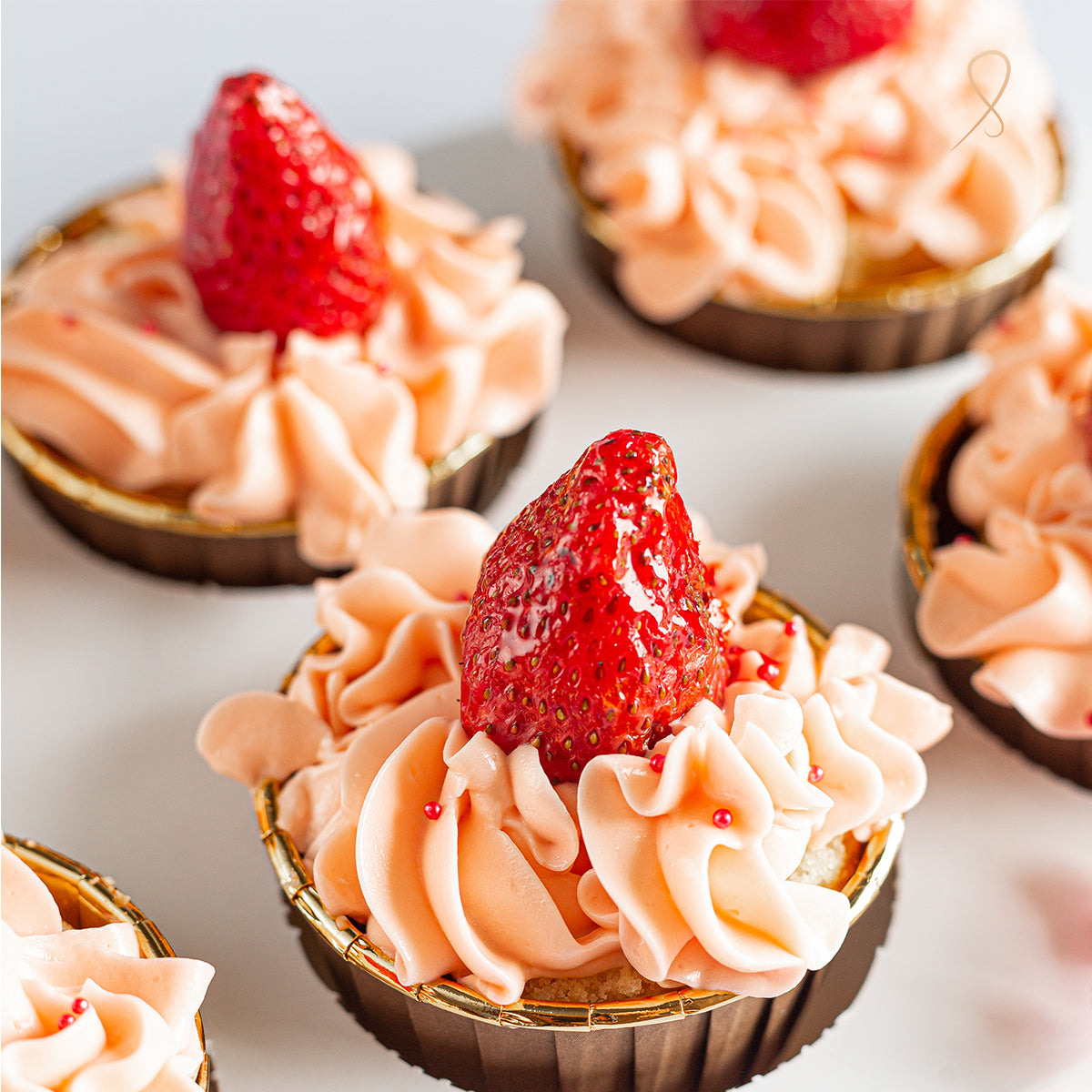 Strawberry Silk Cupcakes