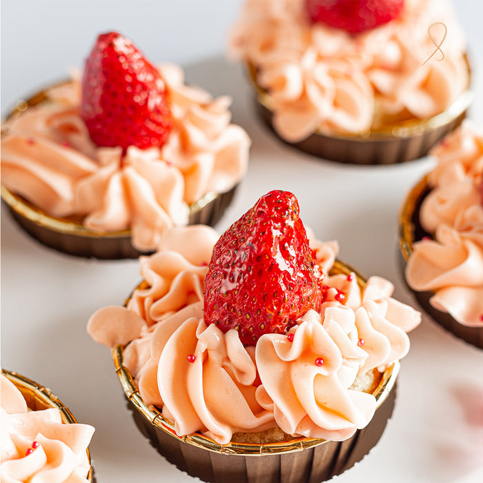 Strawberry Silk Cupcakes
